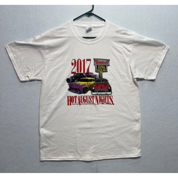 Port & Company Other - Hot August Nights Racing 2017 Baldini's Rock N Roll T-Shirt Short Sleeve Large